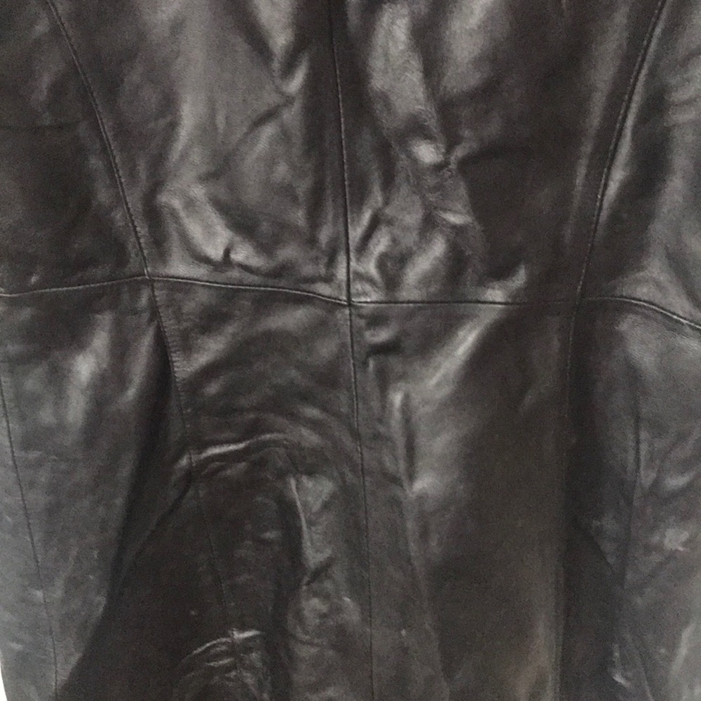 Halogen knee length leather jacket - Picture 8 of 8